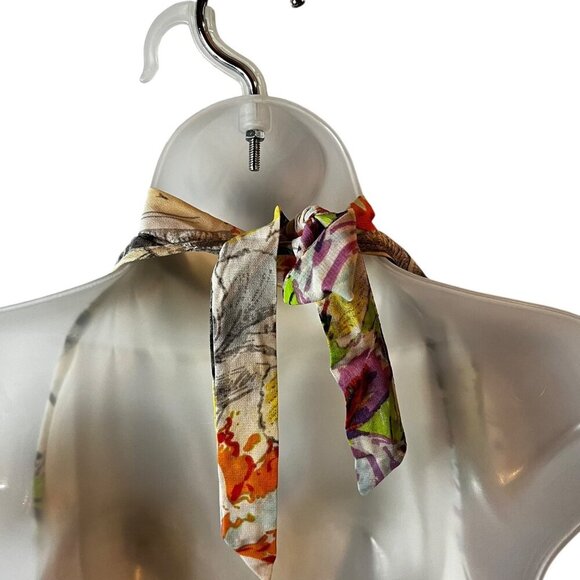 Lane Bryant Halter Neck Floral Print Ruffle‎ Layered Top Womens Size 18/20 - Picture 5 of 13